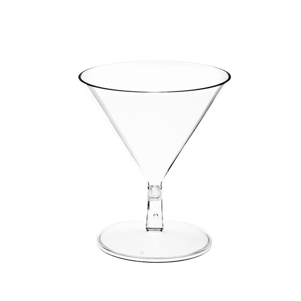 Clear Plastic Martini Cups, 6 Count, 2.50 oz F978917