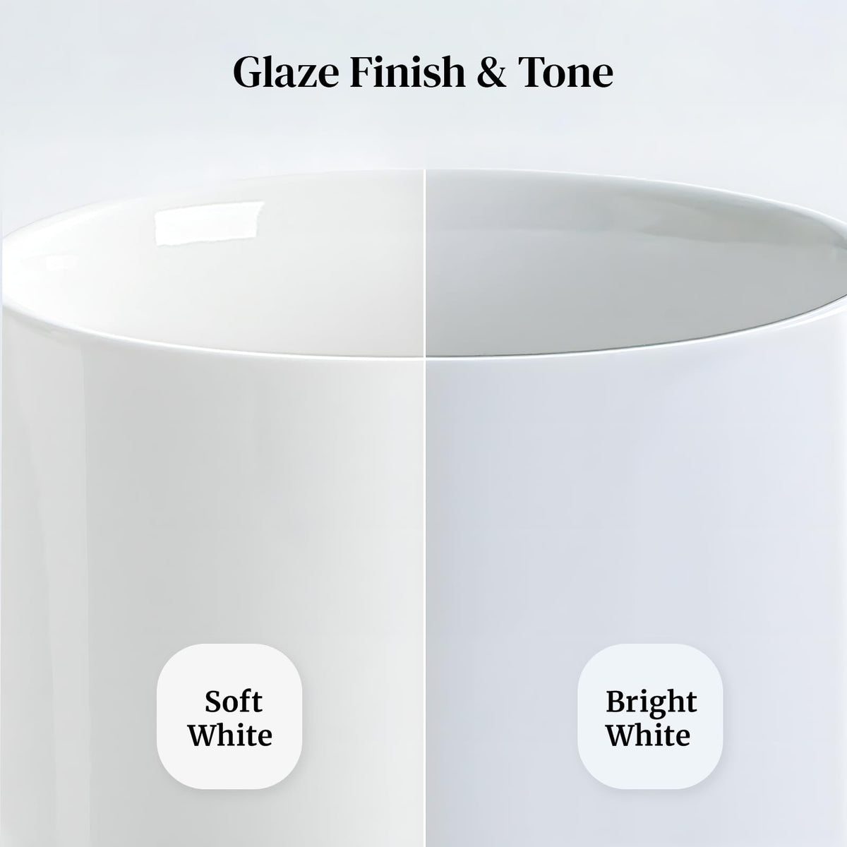 White Ceramic Soup Bowls Set of 4 M7791