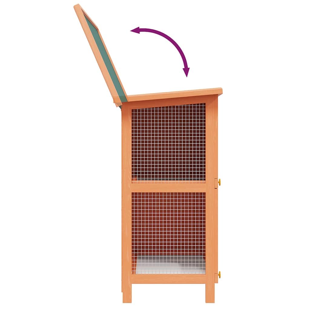Outdoor Wooden Rabbit Hutch 2-Tier 36 Inch O627