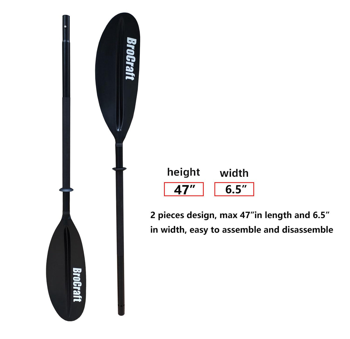 90.5 Inches Kayak Paddles with Paddle Leash C42832