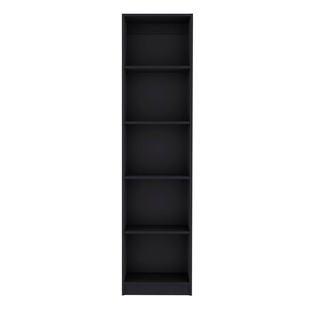 5 Tier Black Bookshelf A8418