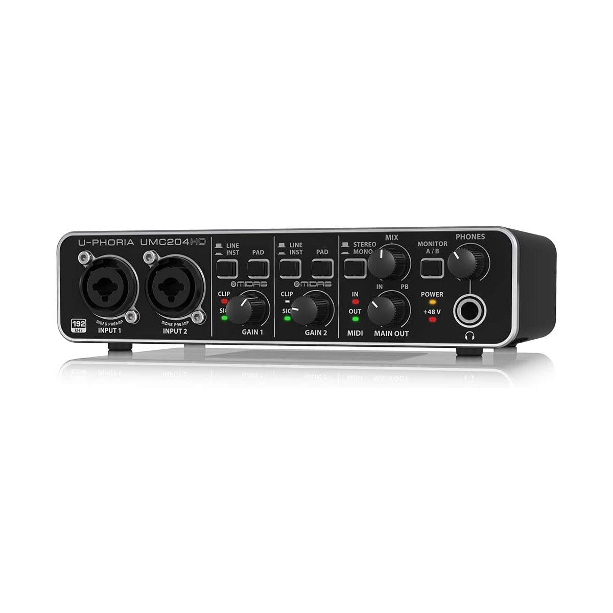 24-Bit/192 kHz USB Audio/MIDI Interface with Mic Preamplifiers L5208