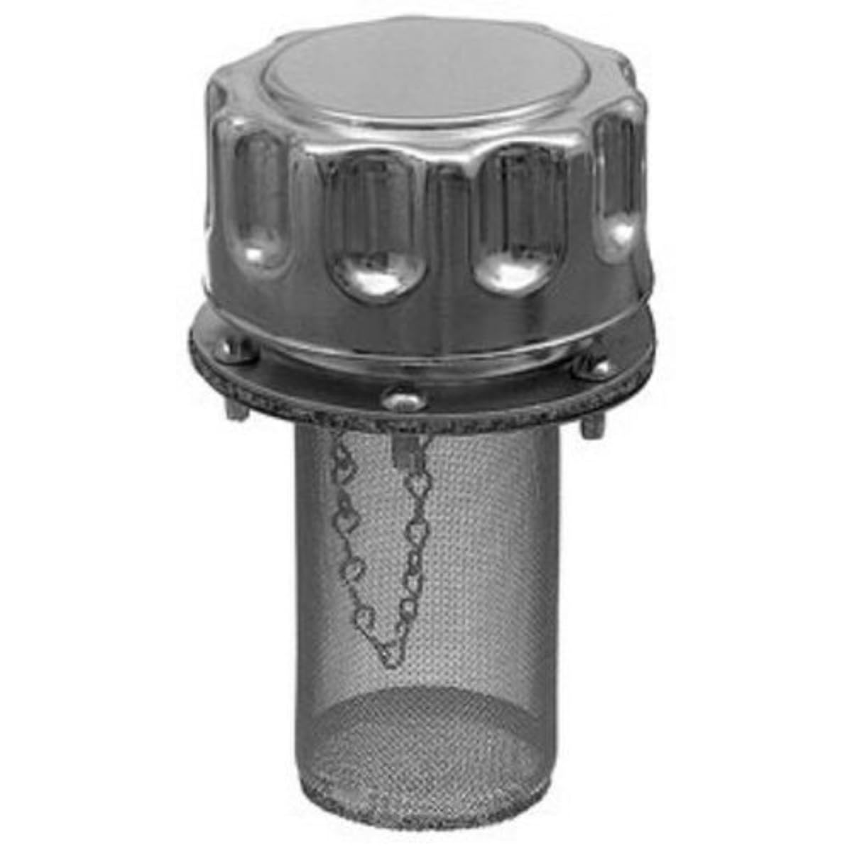 Chrome Hydraulic Filler-Strainer Breather Cap C7313