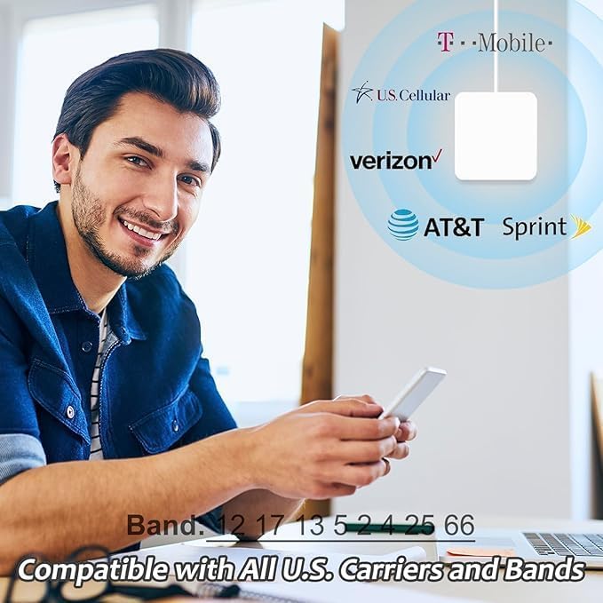 Cell Booster for Home Up to 7000Sq. Ft 5G 4G LTE Blue A41719