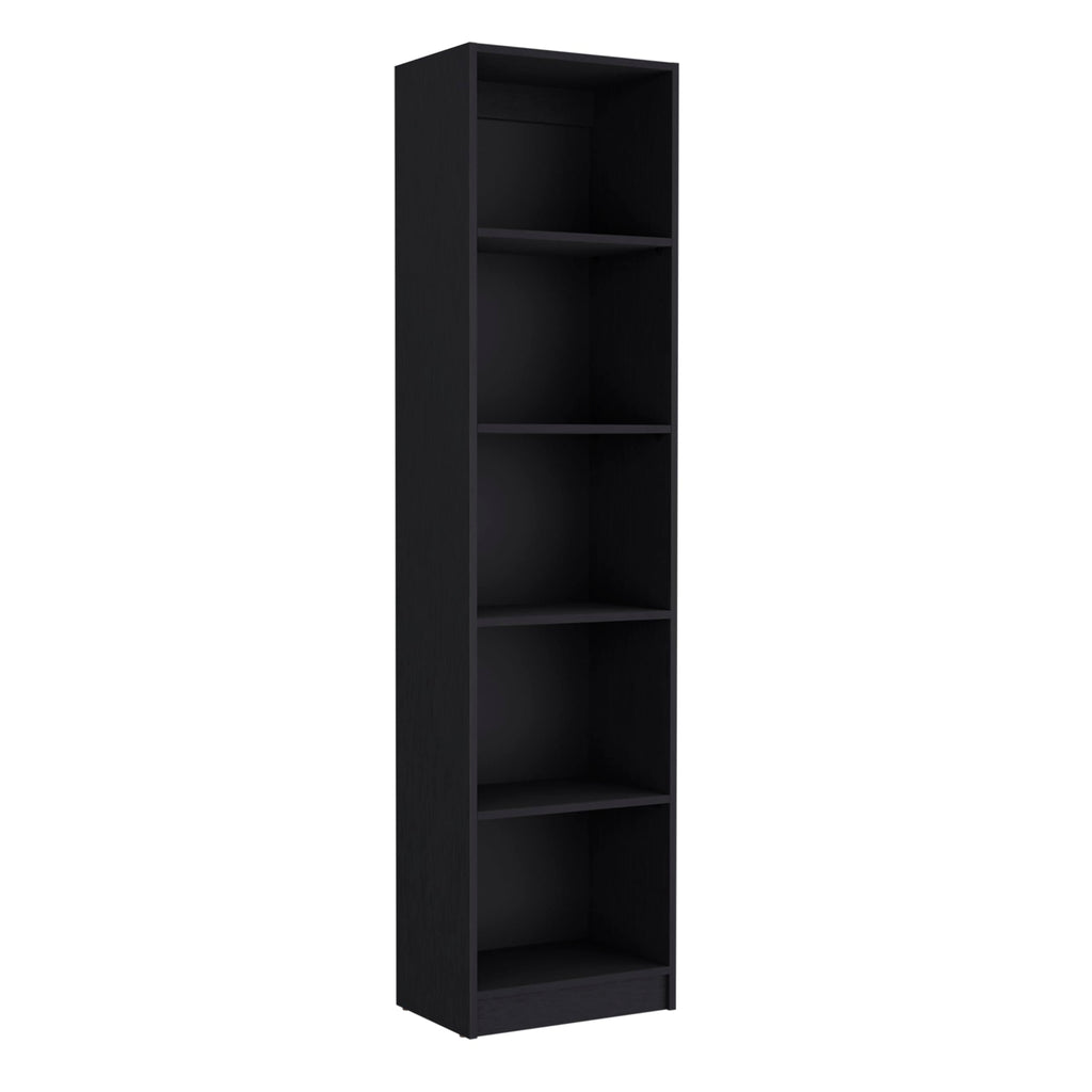 5 Tier Black Bookshelf A8418