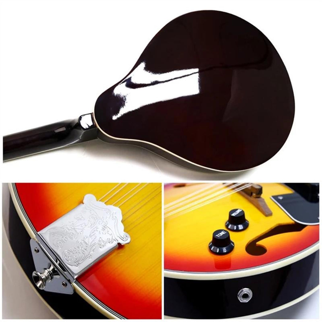 Spruce Acoustic Guitar 8 Strings Sunburst Mandolin L790