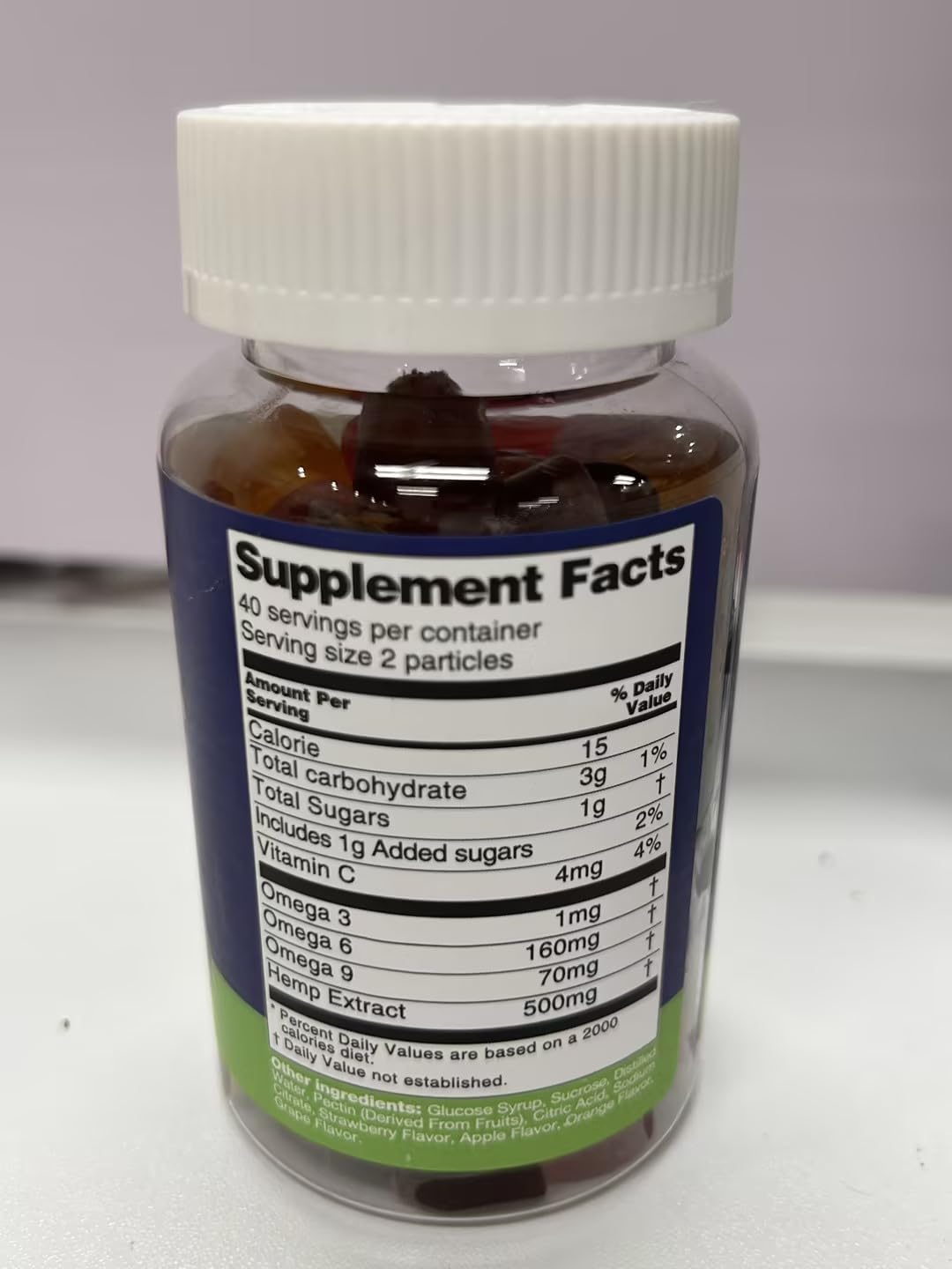Organic Hemp Gummies Supplement 2 Packs M5975