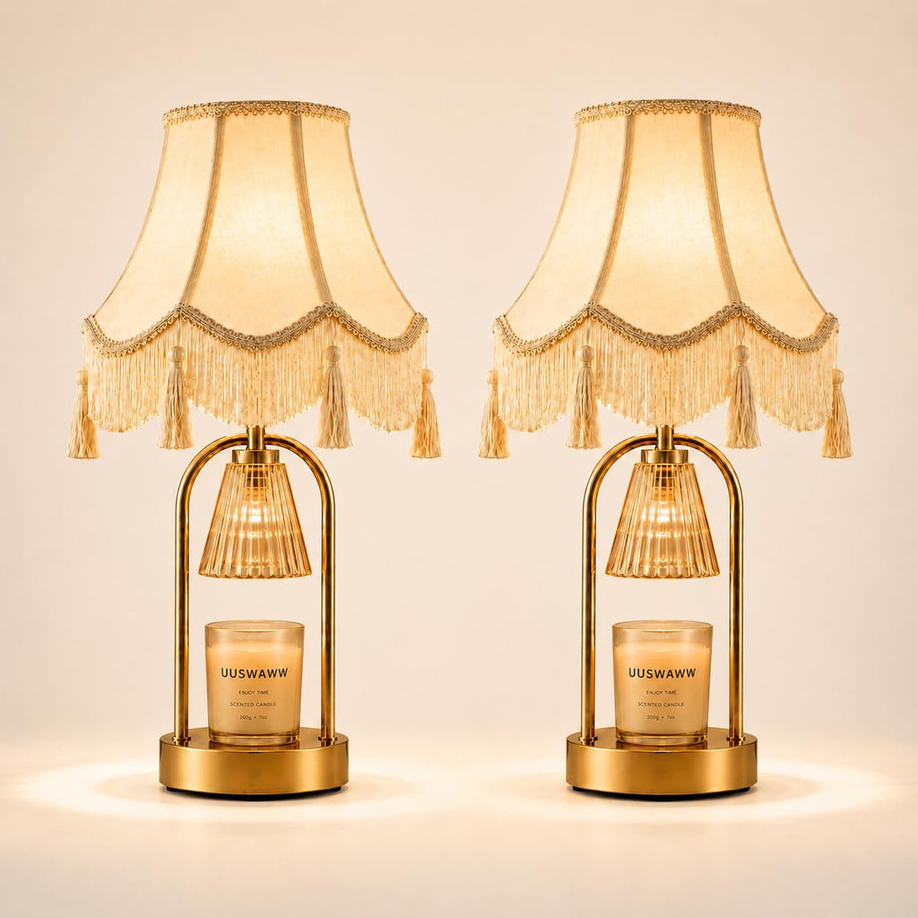 Dimmable Table Lamp and Candle Warmer Set of 2 V671484