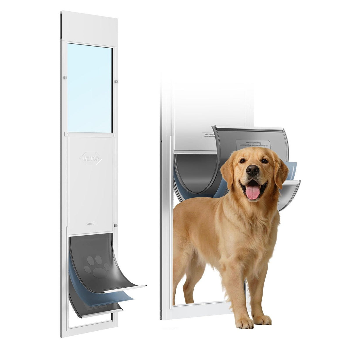 Sliding Glass Dog Door with Aluminum Alloy Frame F9098