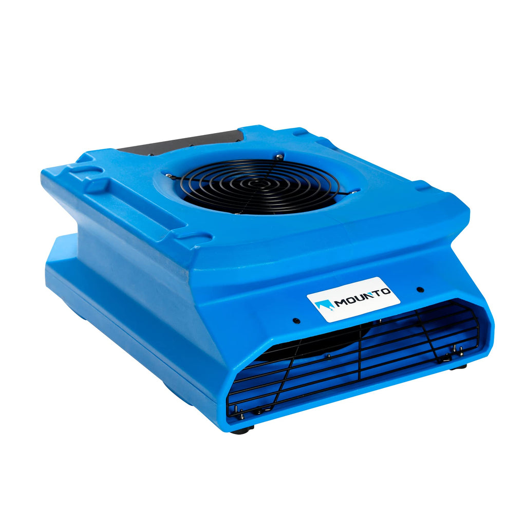 1/4 HP 1200 CFM Low Profile Air Mover, 2-Speed Carpet Dryer Floor Fan with Dual GFCI Outlets Z7926