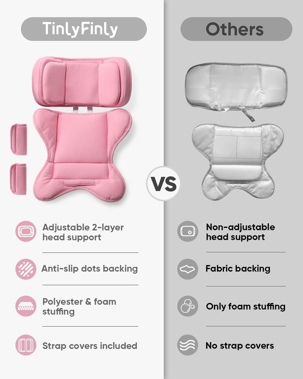 Pink Infant Car Seat Insert H6680