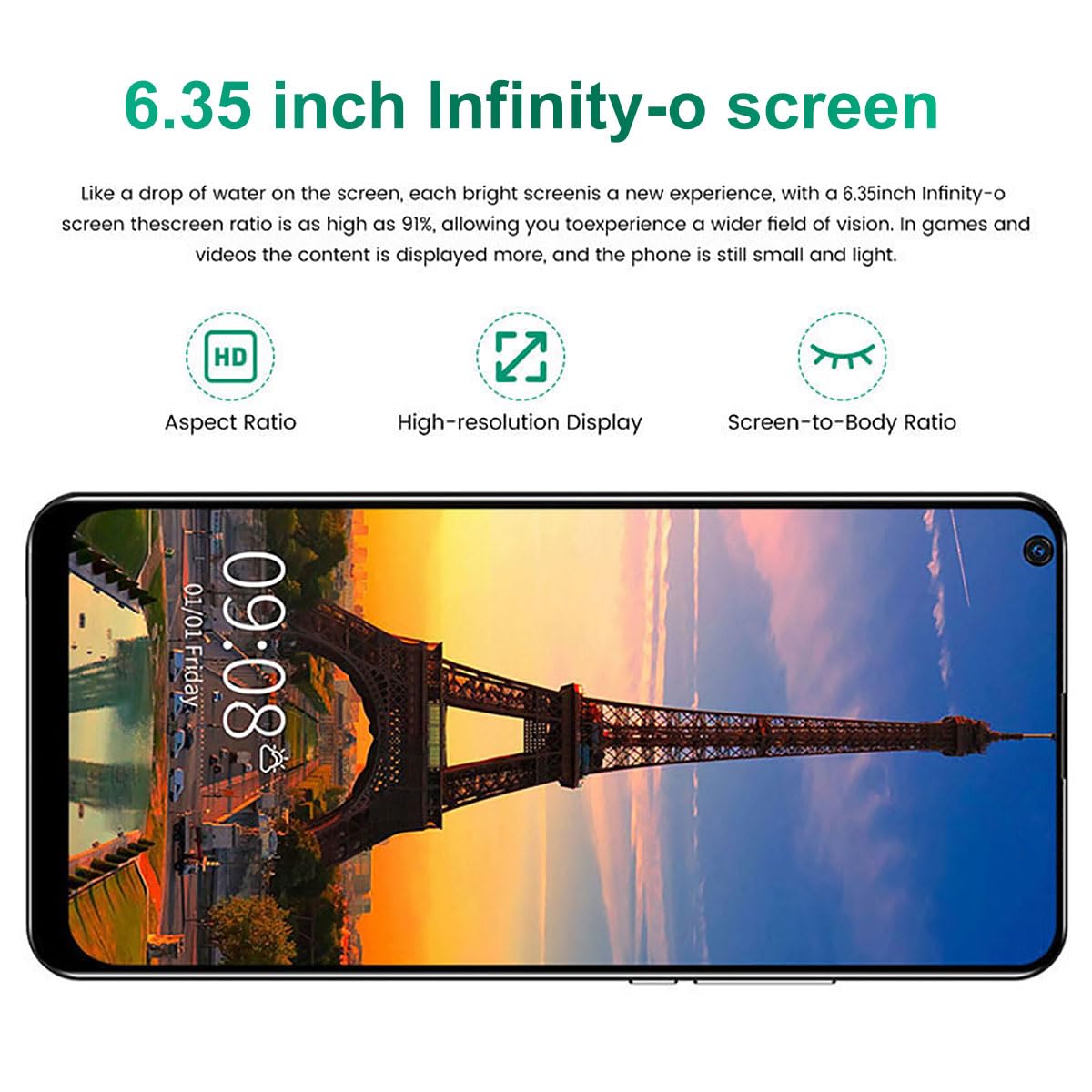 2G+32G Unlocked Android Smartphone with 6.35" HD Display L944