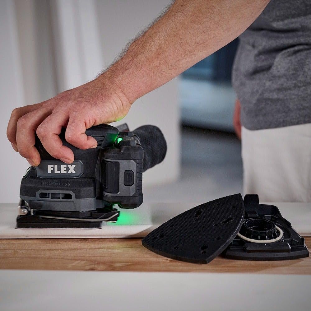 24V 1/4 Sheet Sander with Detail Sanding Pad and 2.0Ah Lithium Batteries & Charger I791926