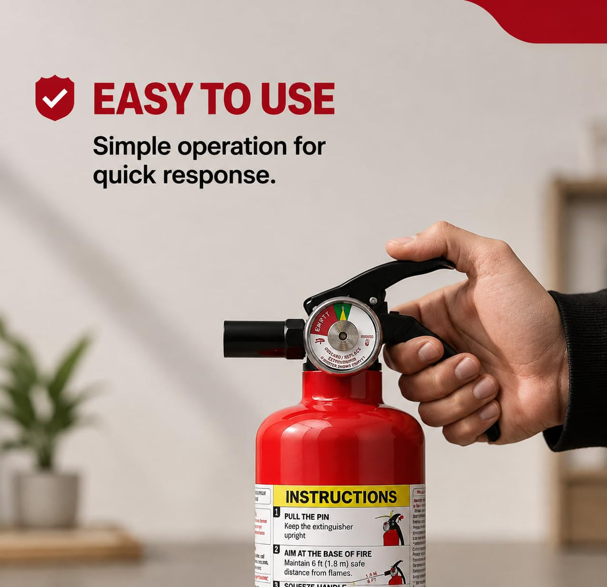 2.5 lb Dry Chemical ABC Fire Extinguisher Z157569