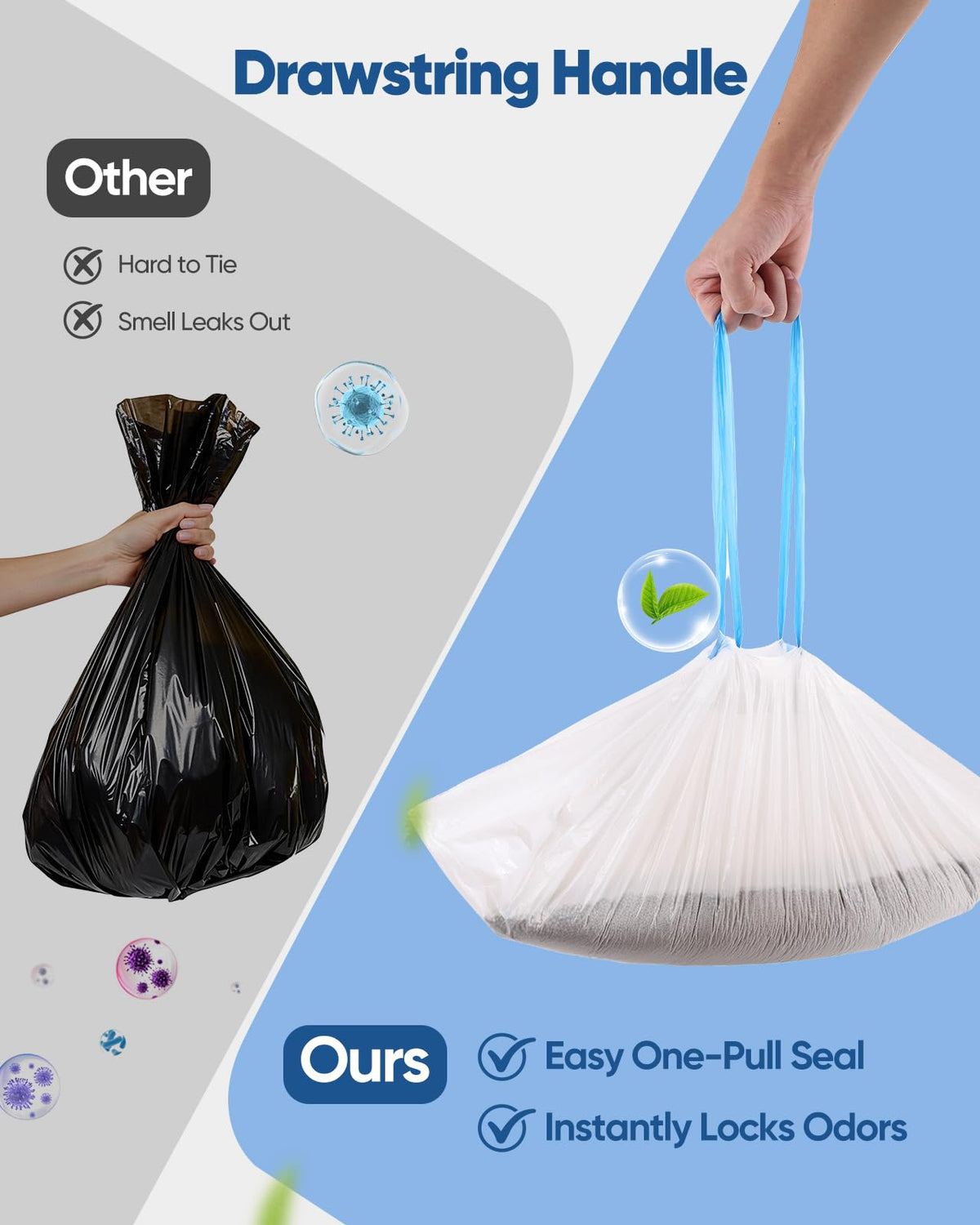 150 Count Drawstring Cat Litter Bags X4422