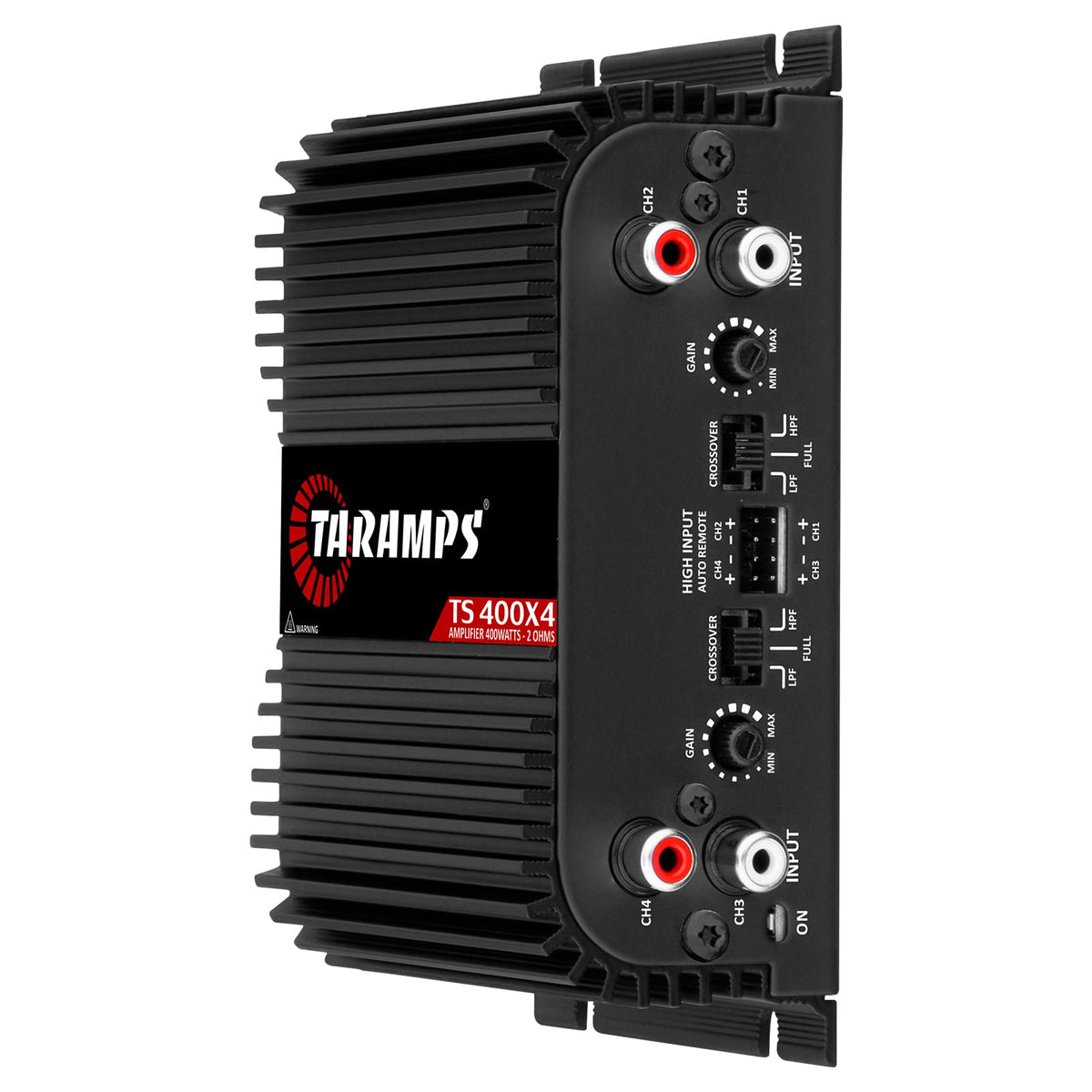 Black 2 Ohms 400W RMS 4-Channel Car Audio Amplifier E9236