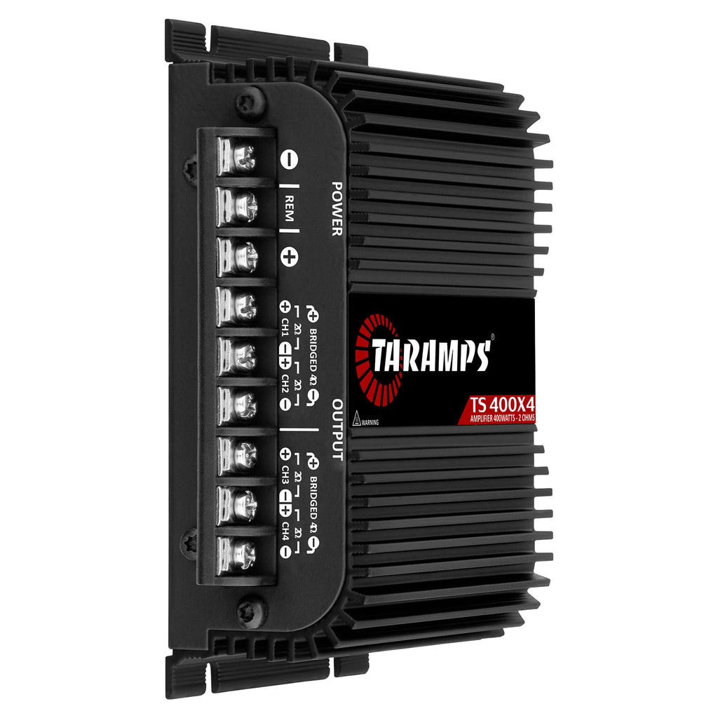 Black 2 Ohms 400W RMS 4-Channel Car Audio Amplifier E9236