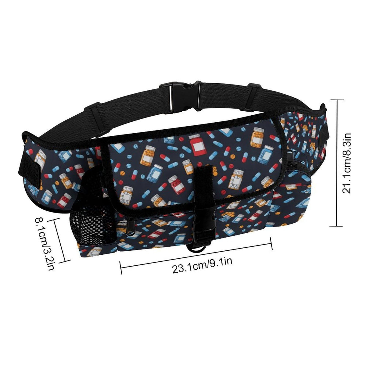 White Dog Walking Fanny Pack Y368096