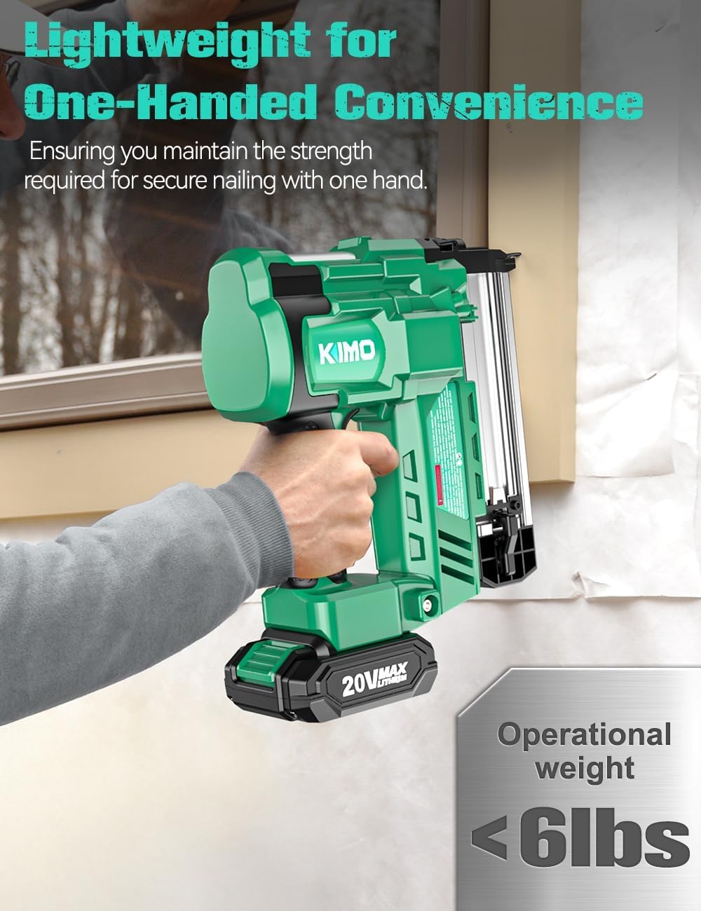 2" Cordless 18 Gauge Brad Nailer and Stapler Y35586