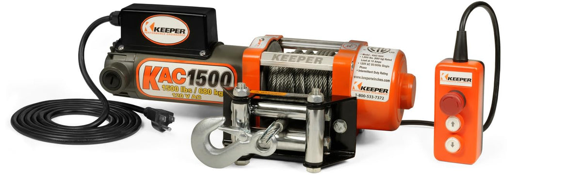 Electric Winch 110/120V AC with Remote 1500 lb. Capacity B84864