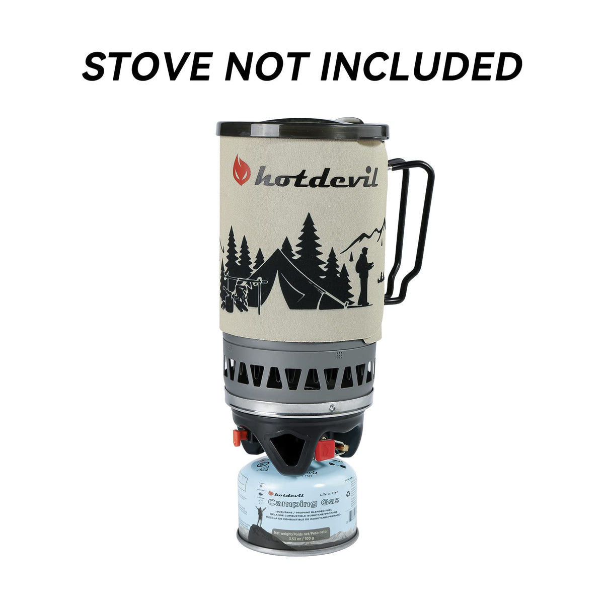 Isobutane Propane Camping Fuel Canister 3.53oz 4 Packs U3797