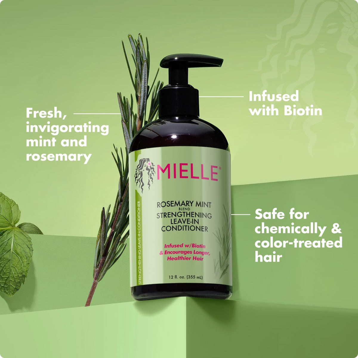 Rosemary Mint Strengthening Leave In Conditioner 12 Oz T337