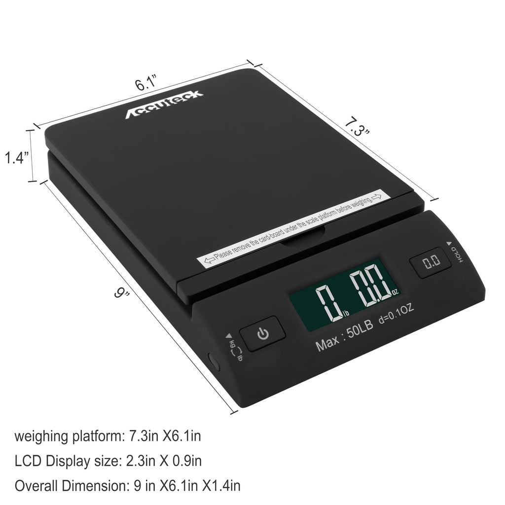50 lb Black Digital Shipping Postal Scale T3978
