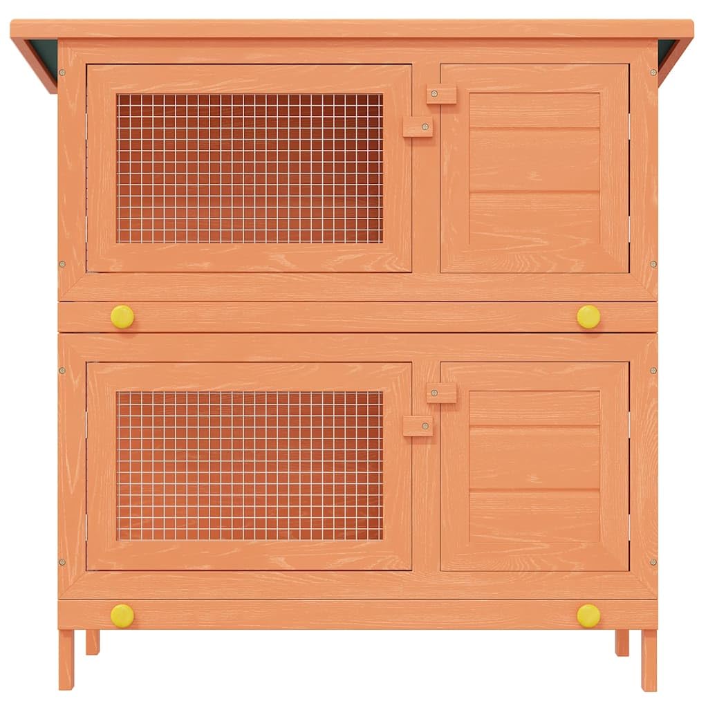Outdoor Wooden Rabbit Hutch 2-Tier 36 Inch O627
