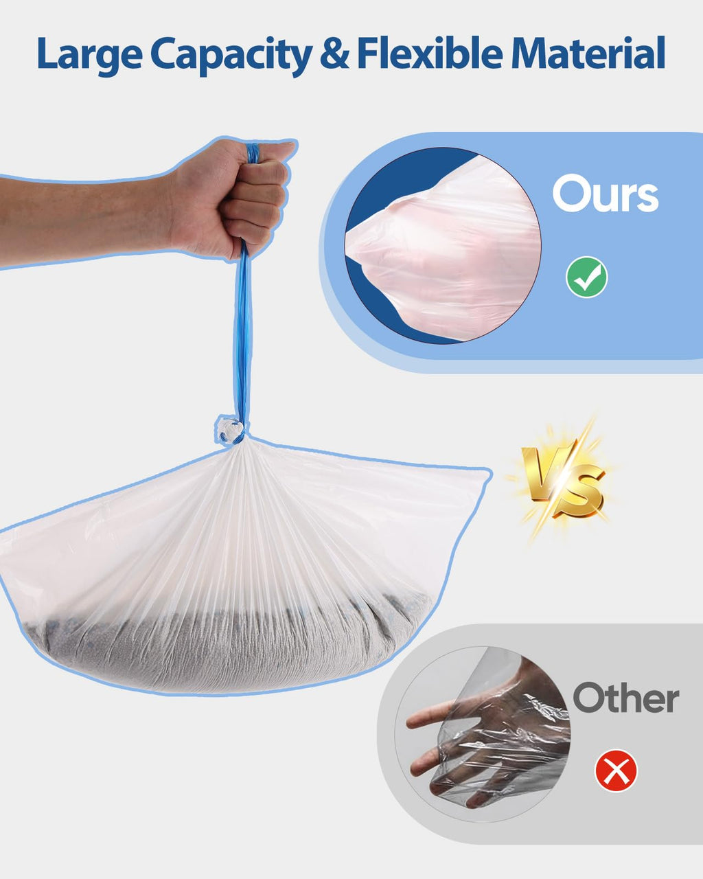 150 Count Drawstring Cat Litter Bags X4422