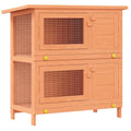 Outdoor Wooden Rabbit Hutch 2-Tier 36 Inch O627
