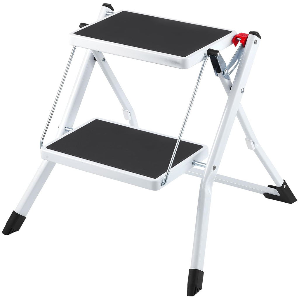 2-Step 330lbs Capacity Folding Steel Step Stool Y27162