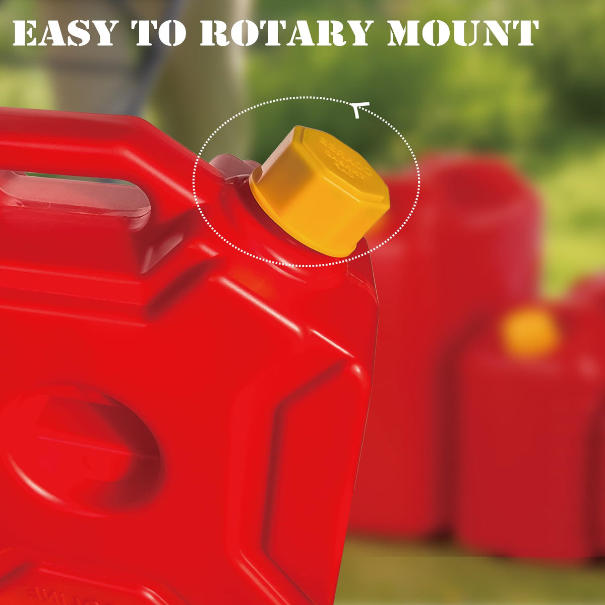 2PCS 5 Gallon Replacement Gas Can Caps Coarse Thread HDPE Y5335