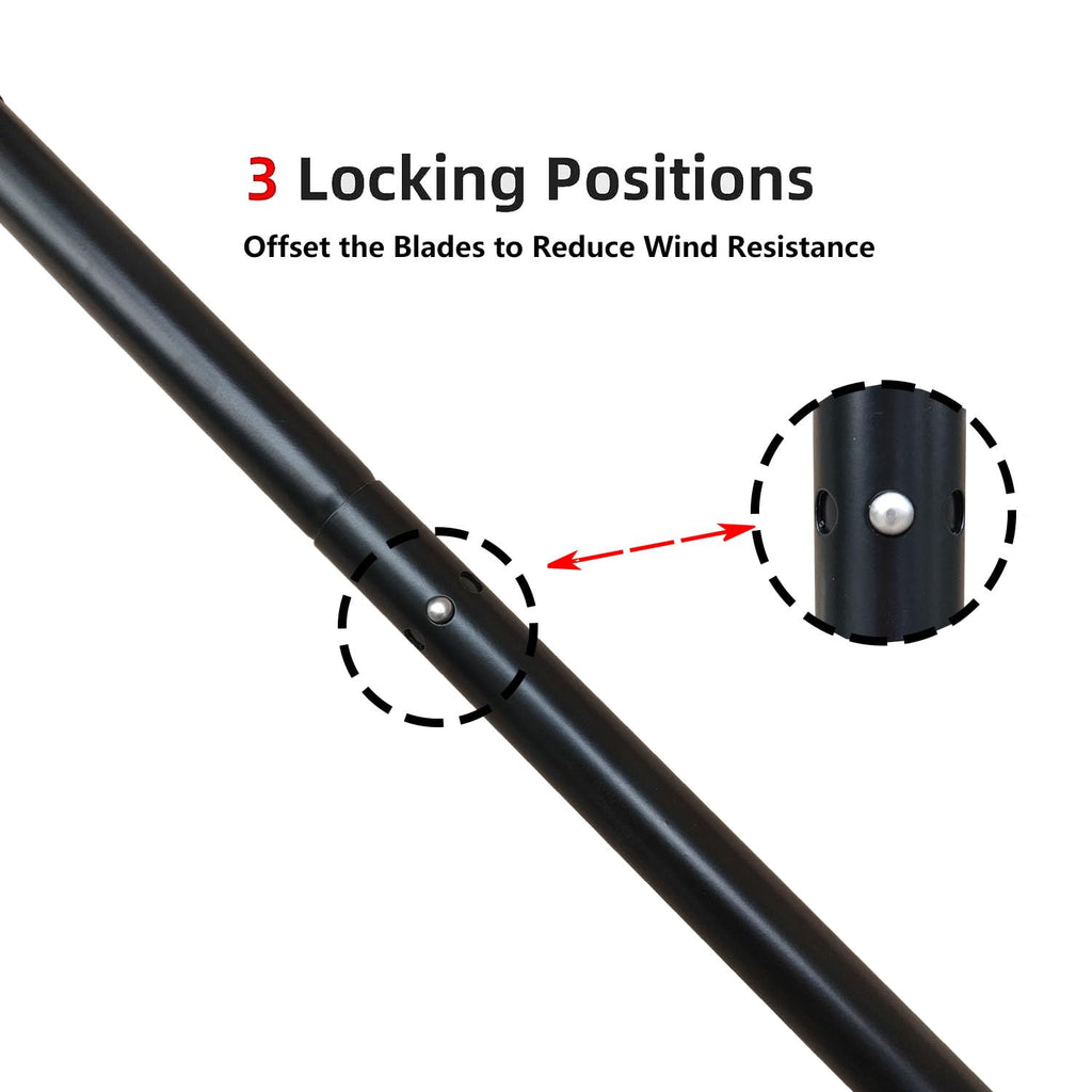 90.5 Inches Kayak Paddles with Paddle Leash C42832
