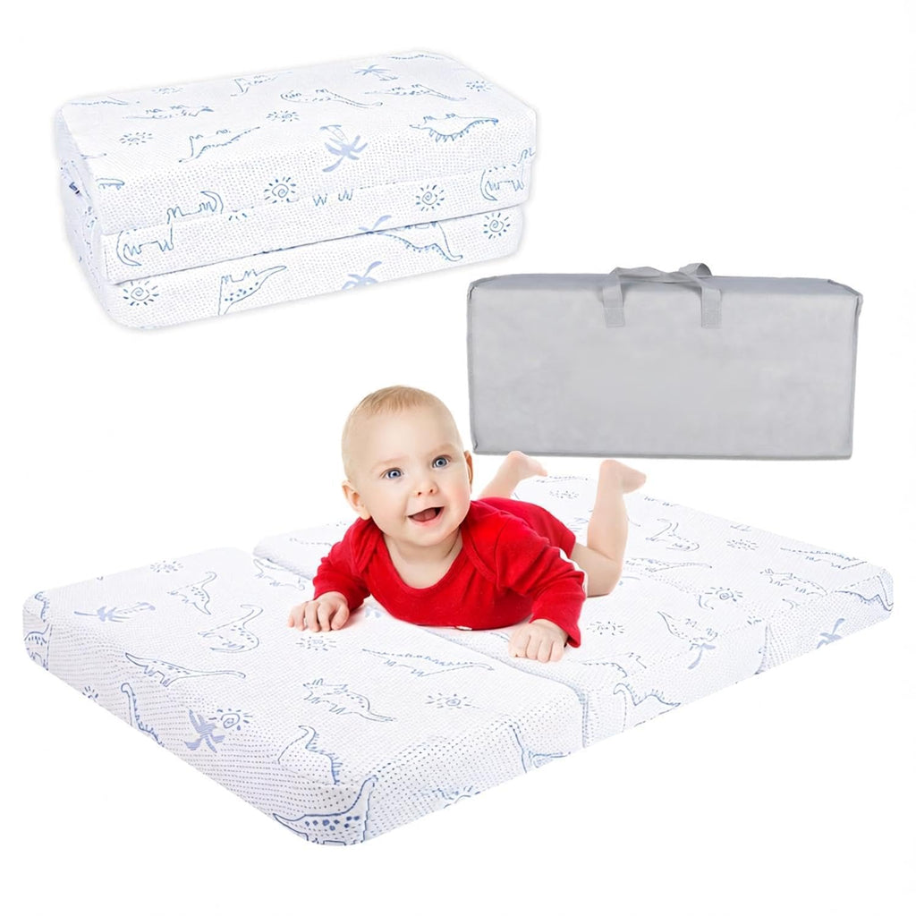 38x26 Trifold Dual-Sided Memory Foam Pack and Play Mattress T3174
