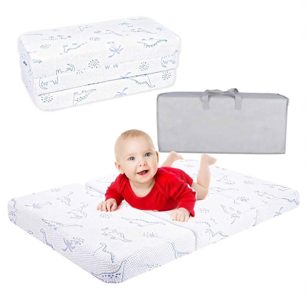 38x26 Trifold Dual-Sided Memory Foam Pack and Play Mattress T3174