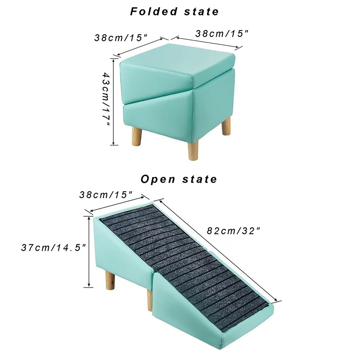 Foldable Non-Slip Pet Stairs and Ramp L610123