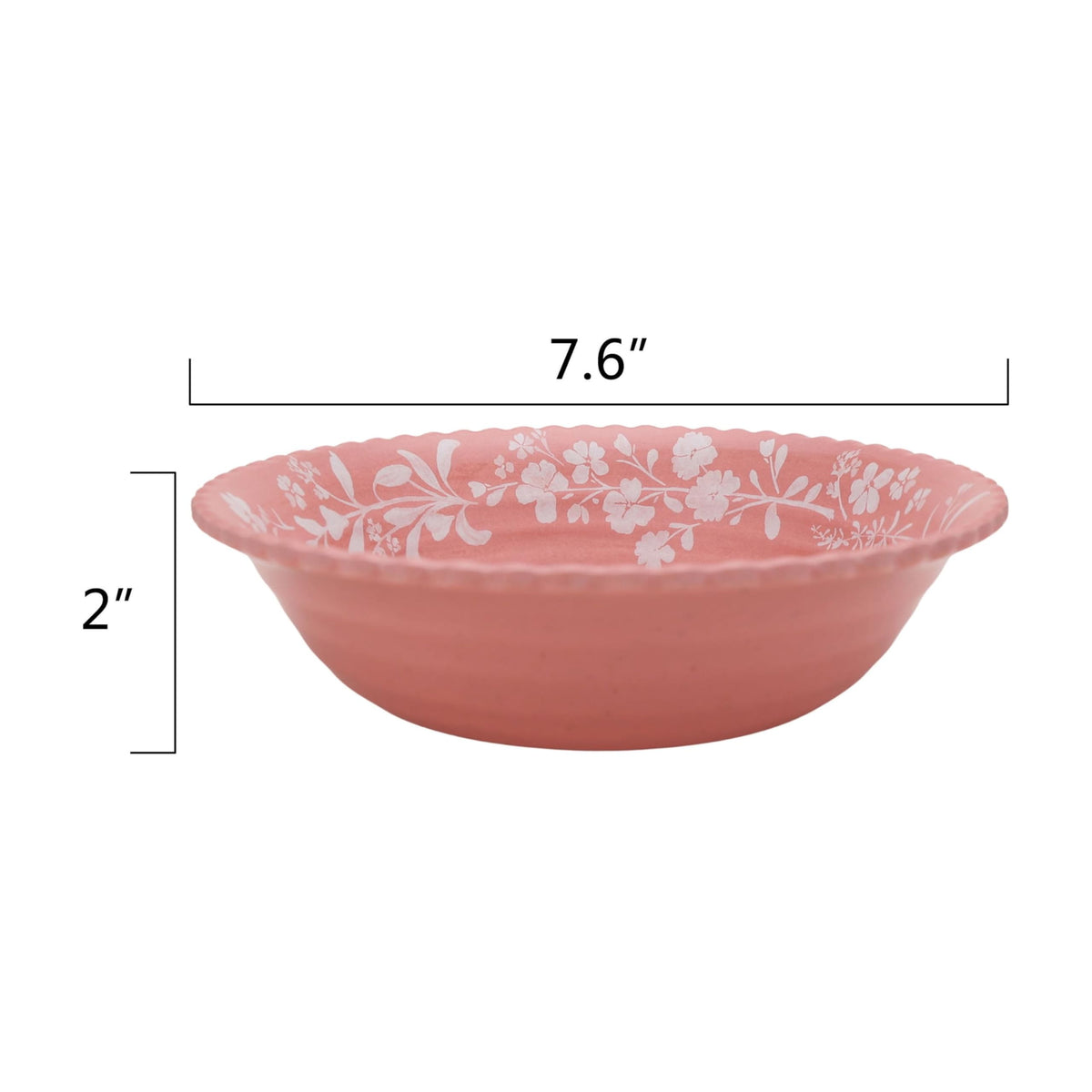 12-Piece Pink Bamboo Melamine Dinnerware Set U175961
