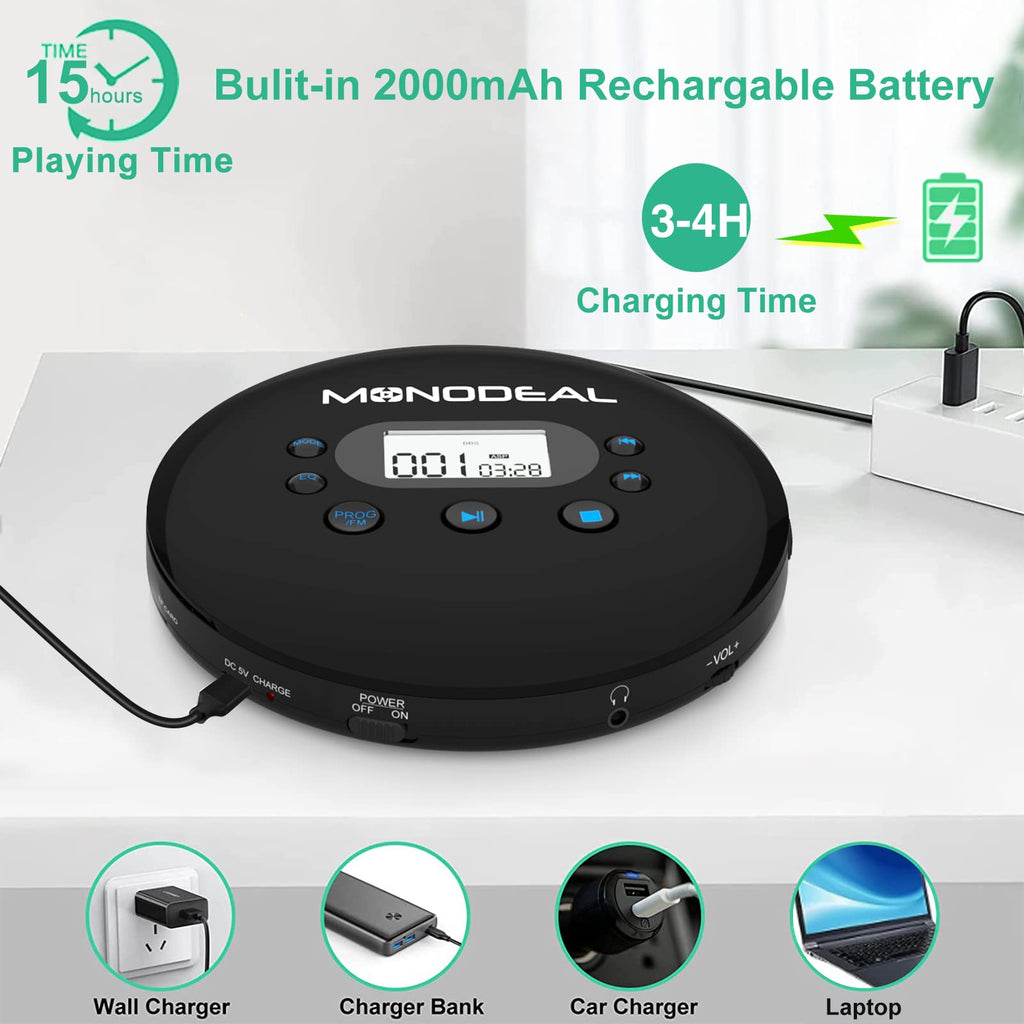 Portable CD Player with FM Transmitter H626851