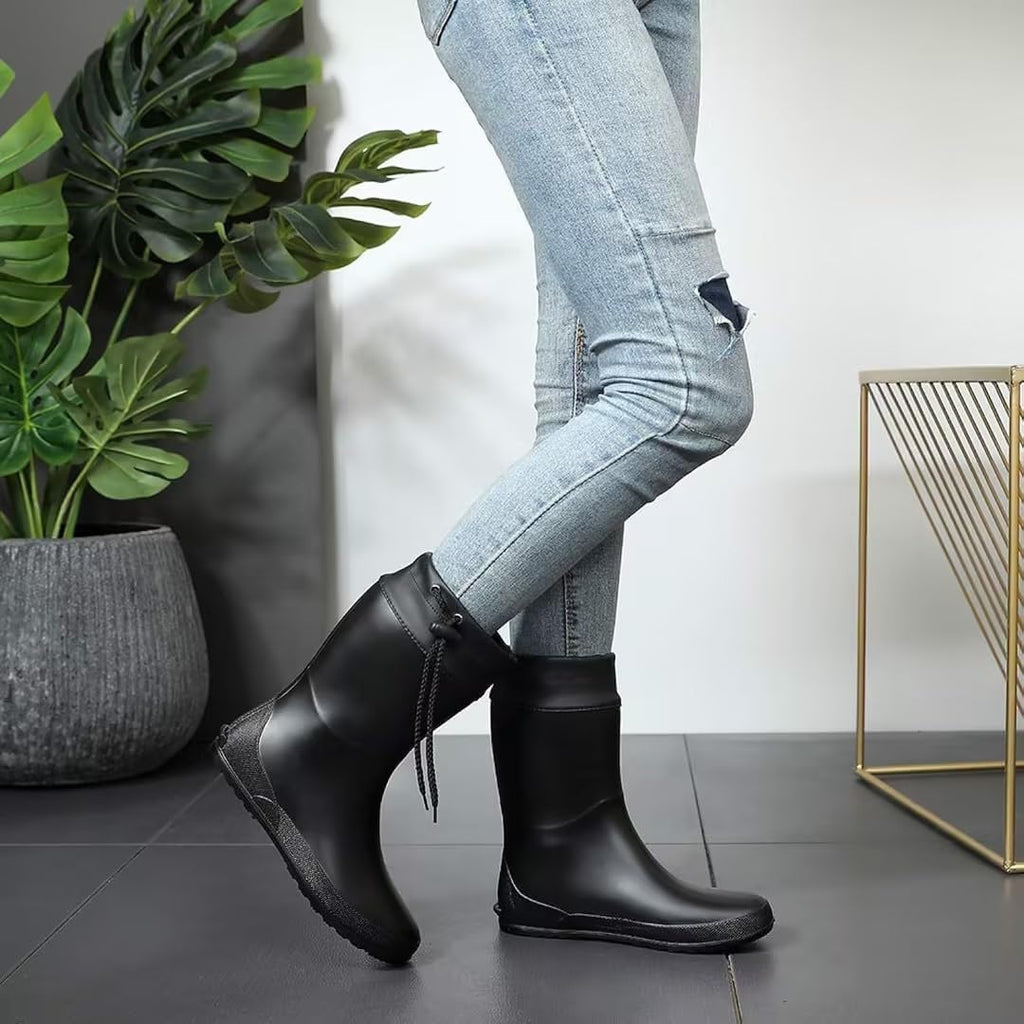 Women's Mid Calf Rain Boots U795955