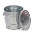 6 Gallon Galvanized Metal Trash Can with Locking Lid E362470