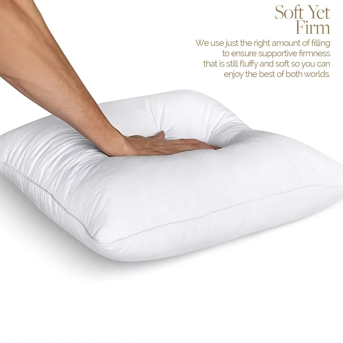 King Size Pillows Set of 2 20 x 36 Hypoallergenic Down Alternative Pillow Inserts Z882