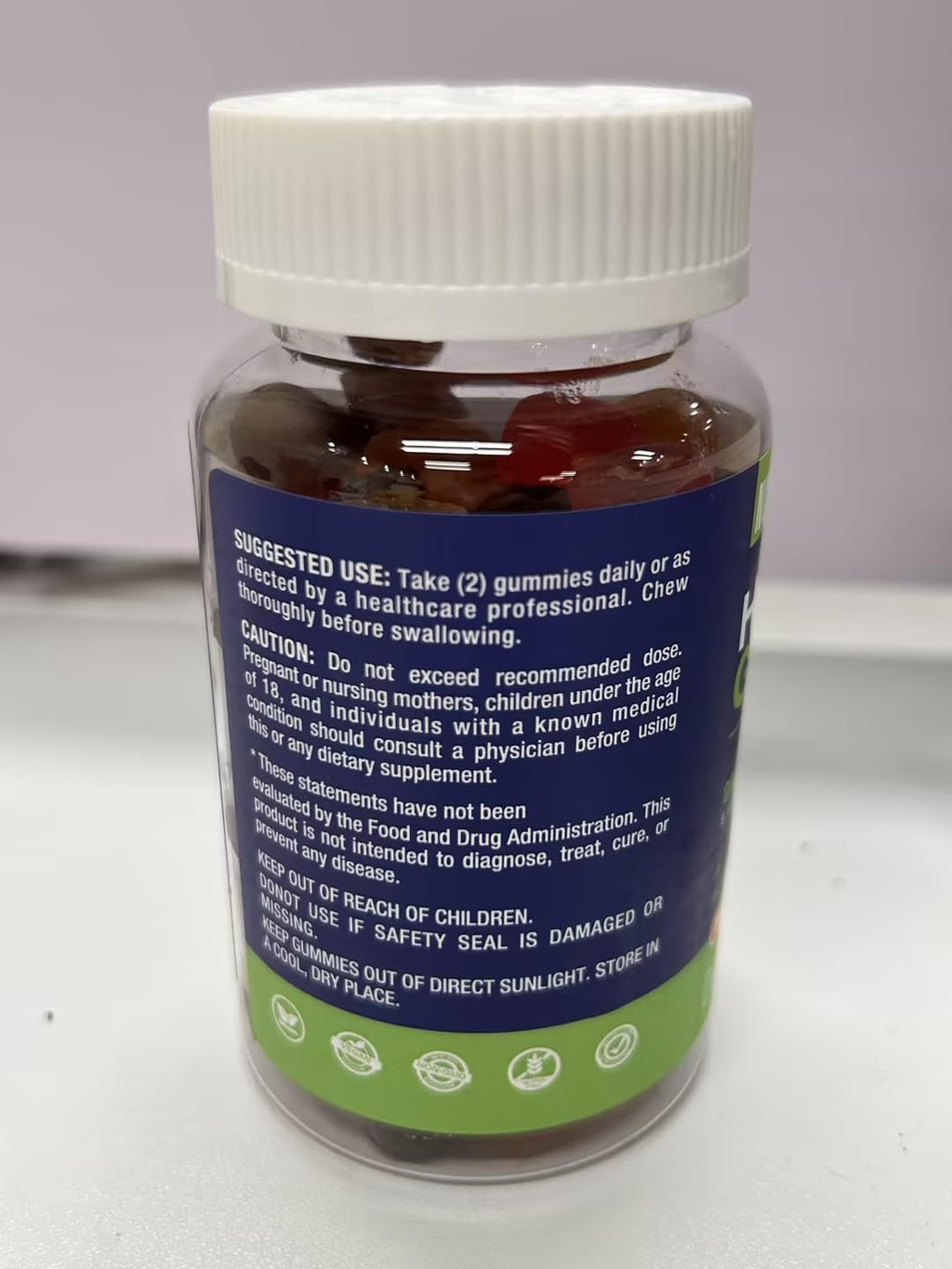 Organic Hemp Gummies Supplement 2 Packs M5975