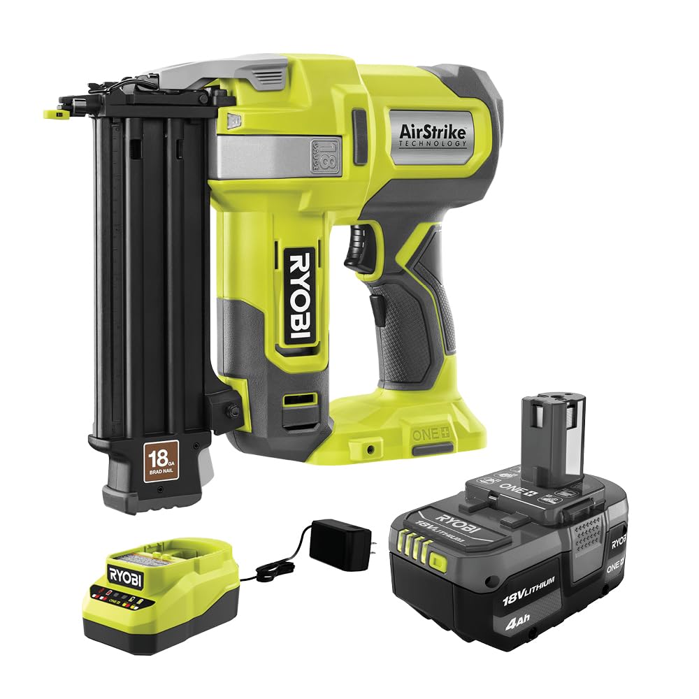 18V Cordless Brad Nailer with Battery and Charger I4071
