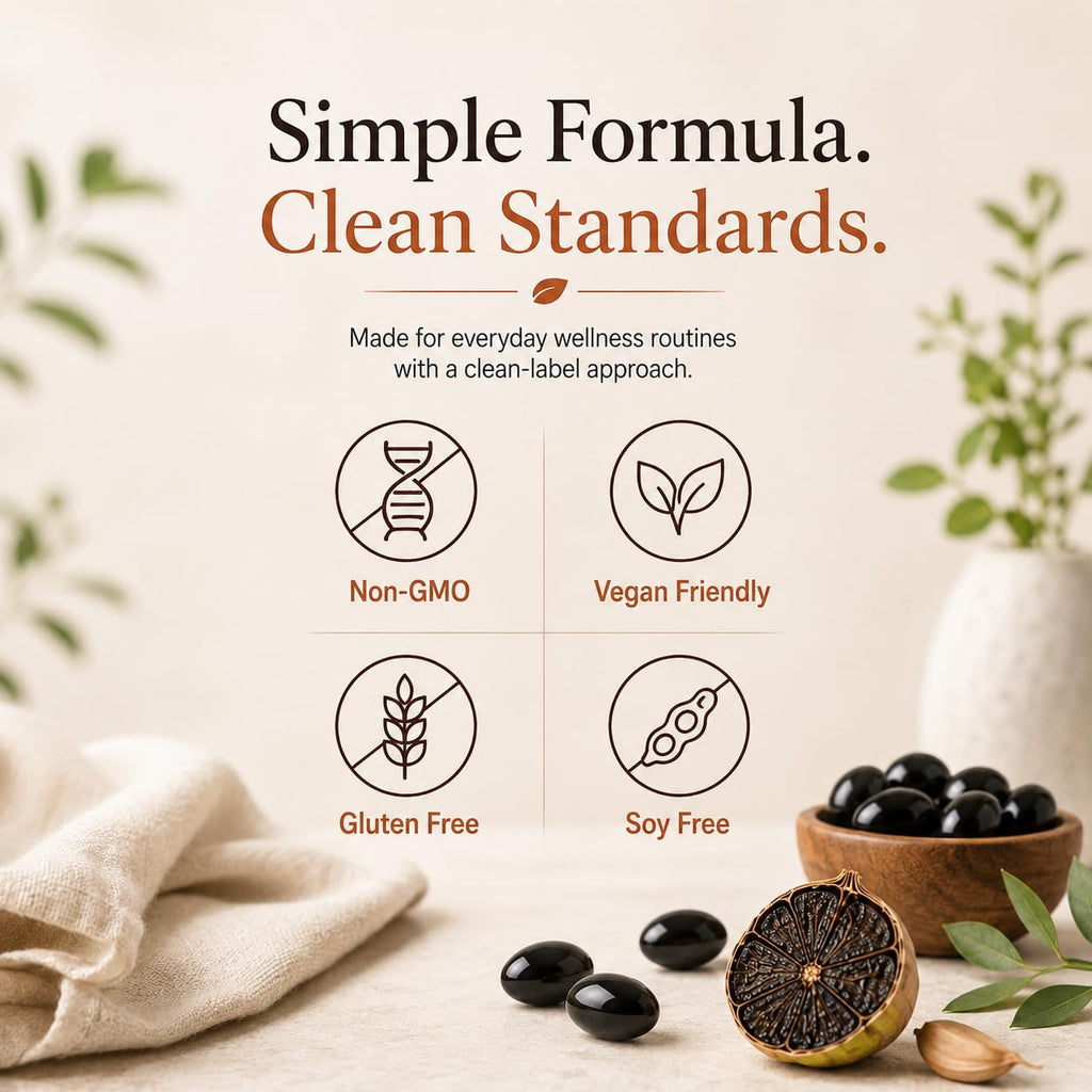 Black Garlic Extract Capsules 300 Softgels G64802