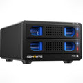 Aluminum 2 Bay Hard Drive Enclosure with Cooling Fan Y852