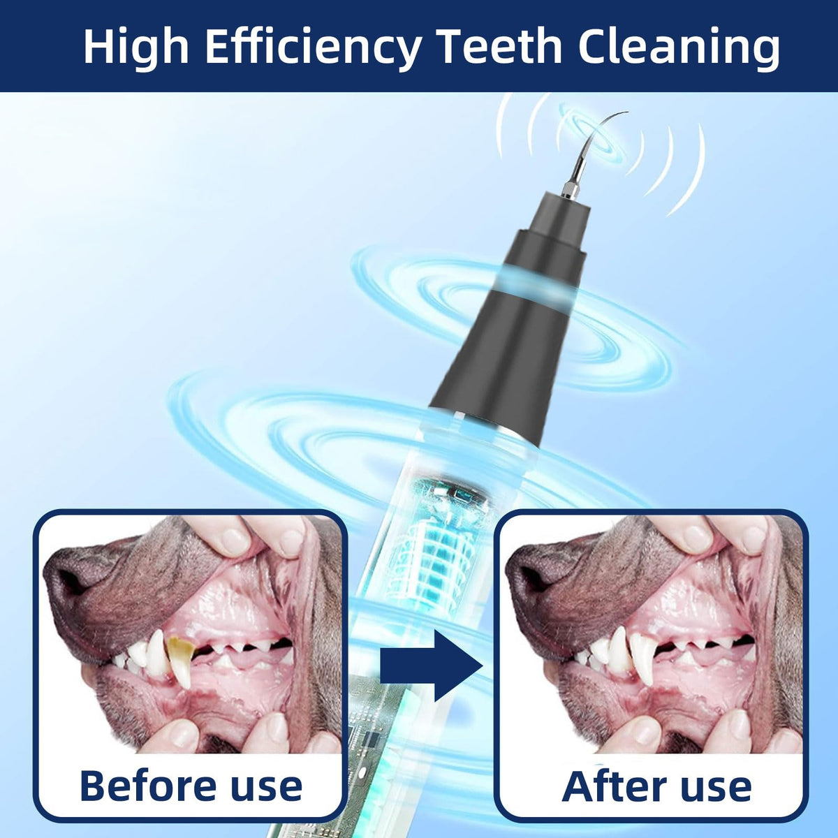 Ultrasonic Pet Plaque Remover with LED Light T95375