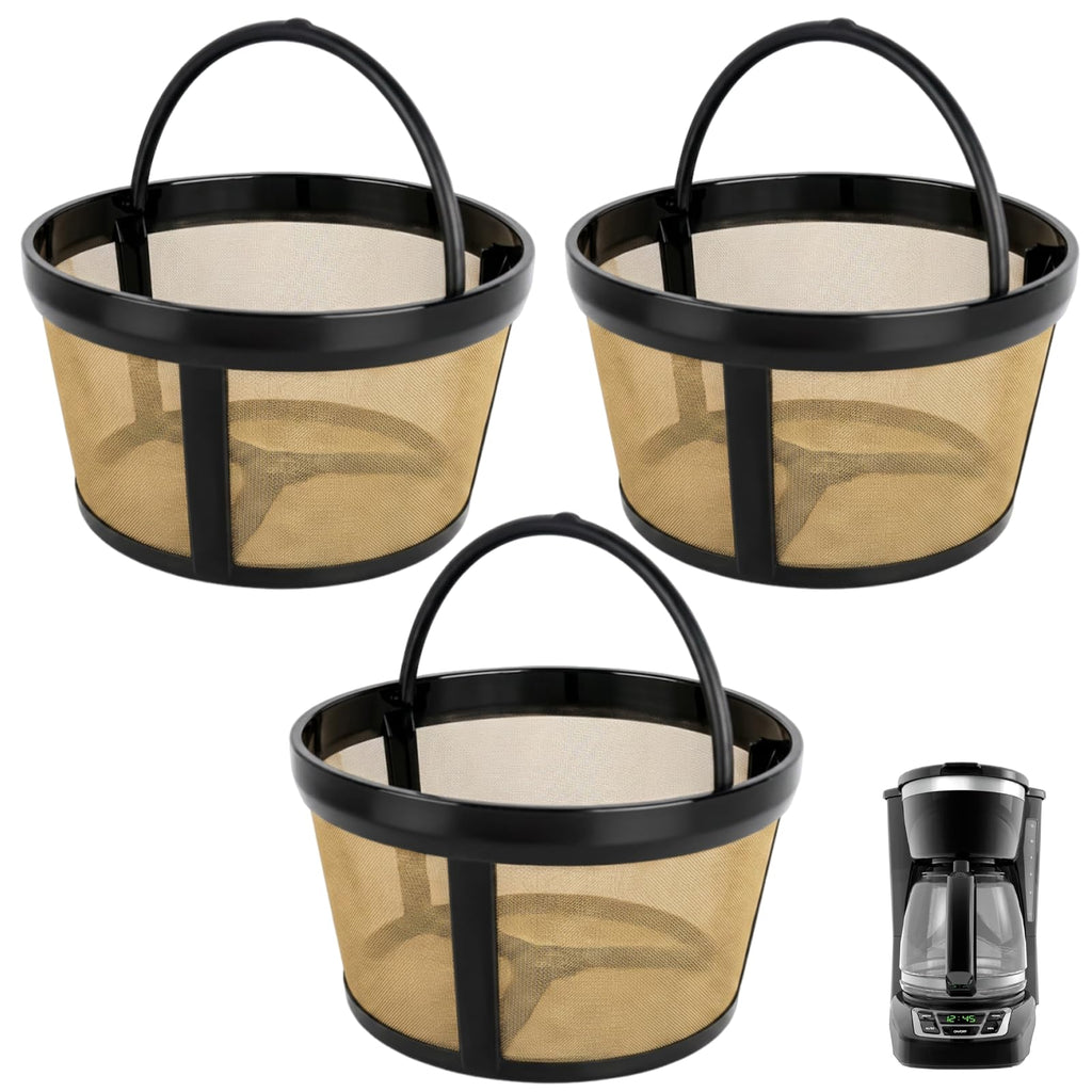3 Pack Reusable 8-12 Cup Coffee Filter Basket C202764