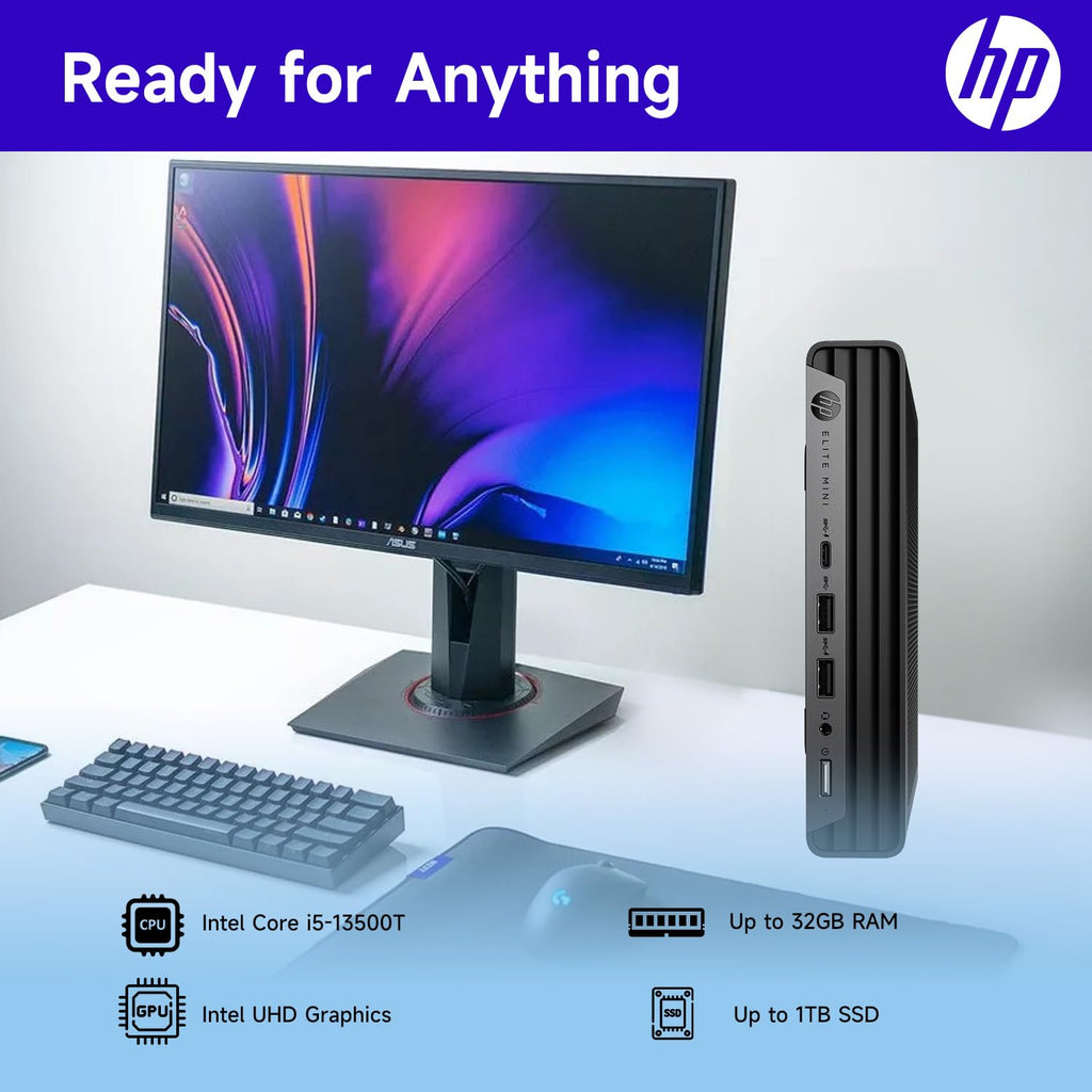 13th Gen Intel 14-Core i5-13500T 16GB DDR5 RAM 256GB SSD Mini Desktop R955822
