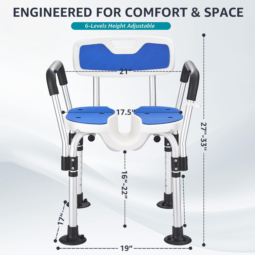 Shower Chair with Arms and Back V370