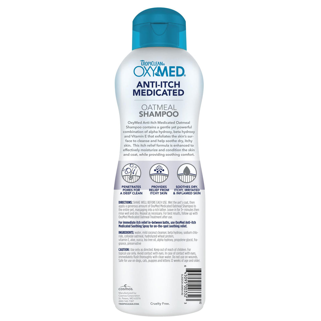 Medicated Dog Shampoo Oatmeal Formula 20oz L19707